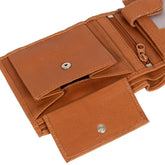 Skórzany Portfel Męski Mustang Livorno Wallet Side Opening Cognac 06.103031